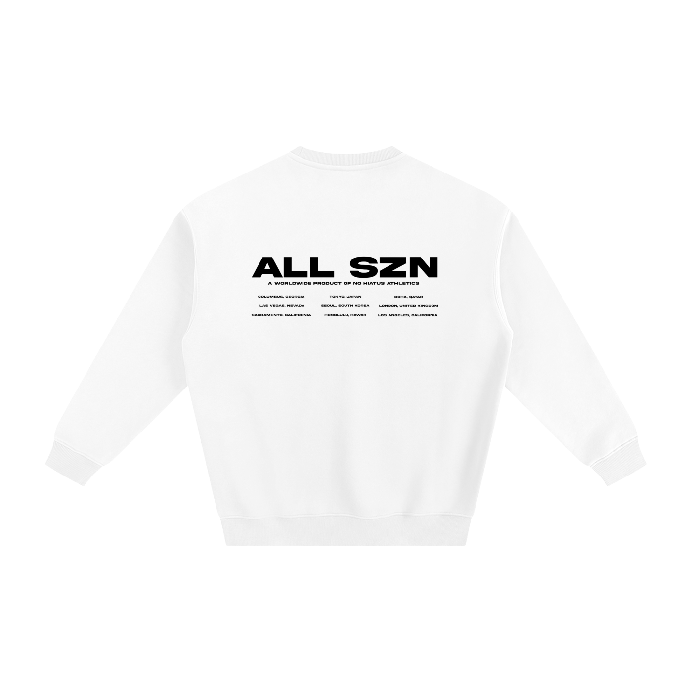 ALL SZN White Sweatshirt