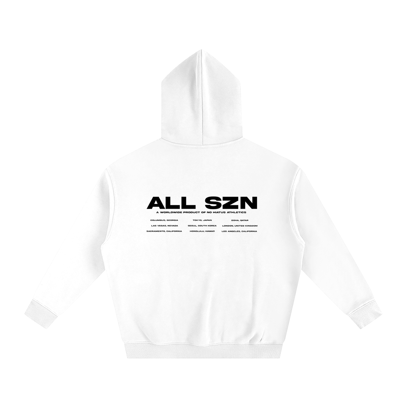 ALL SZN White Hoodie
